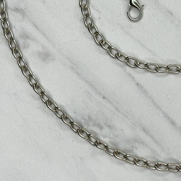 Skinny Dainty Silver Tone Chain Link Purse Bag Replacement Strap ✨ - Picture 7 of 12